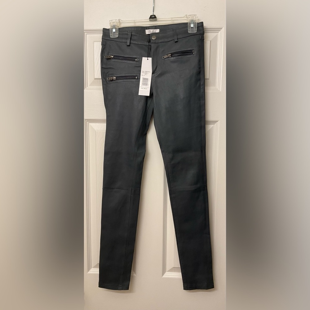 NWT Parker leather jeans size 2